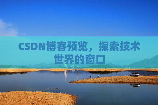 CSDN博客预览，探索技术世界的窗口